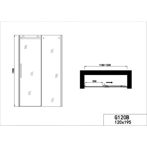 Drsna vrata mat črna 118-120x195cm